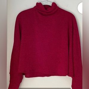 Forever 21 red poncho sweater| size L